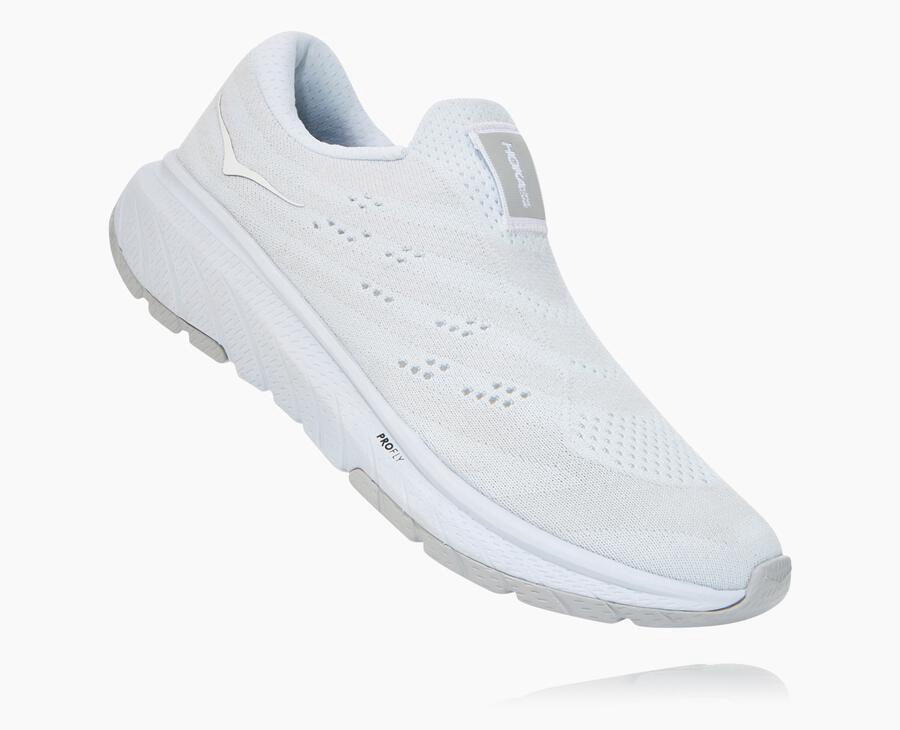 Hoka Womens Walking Shoes NZ - Hoka Cavu 3 White (UNF452938)